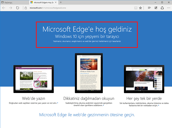 Microsoft Edge’i Sıfırlama