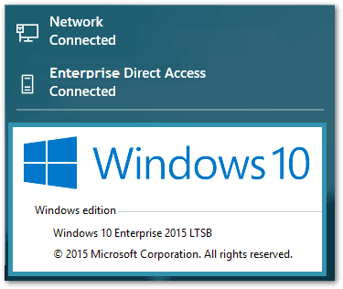 Windows 10 LTSB: Long Term Service Branch