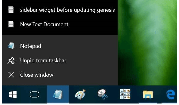 Windows’ta 10 Atlama Listelesi öğe sayısını değiştirme