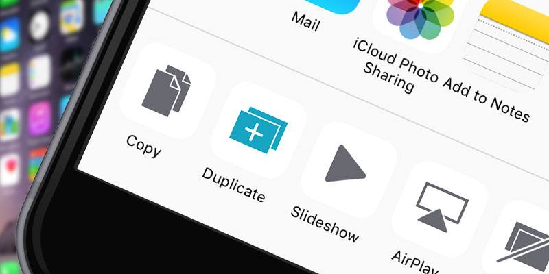 iOS’ da Fotoğraf  veya Video Çoğalt