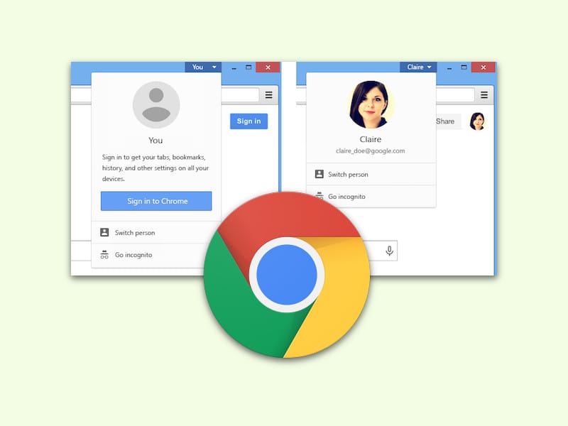 Chrome Profiller arasında hızlı geçiş