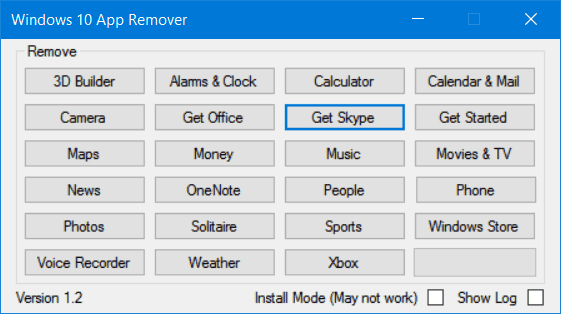 Windows 10’un Önceden Yüklenmiş Uygulamalarını App Remover ile kaldırın