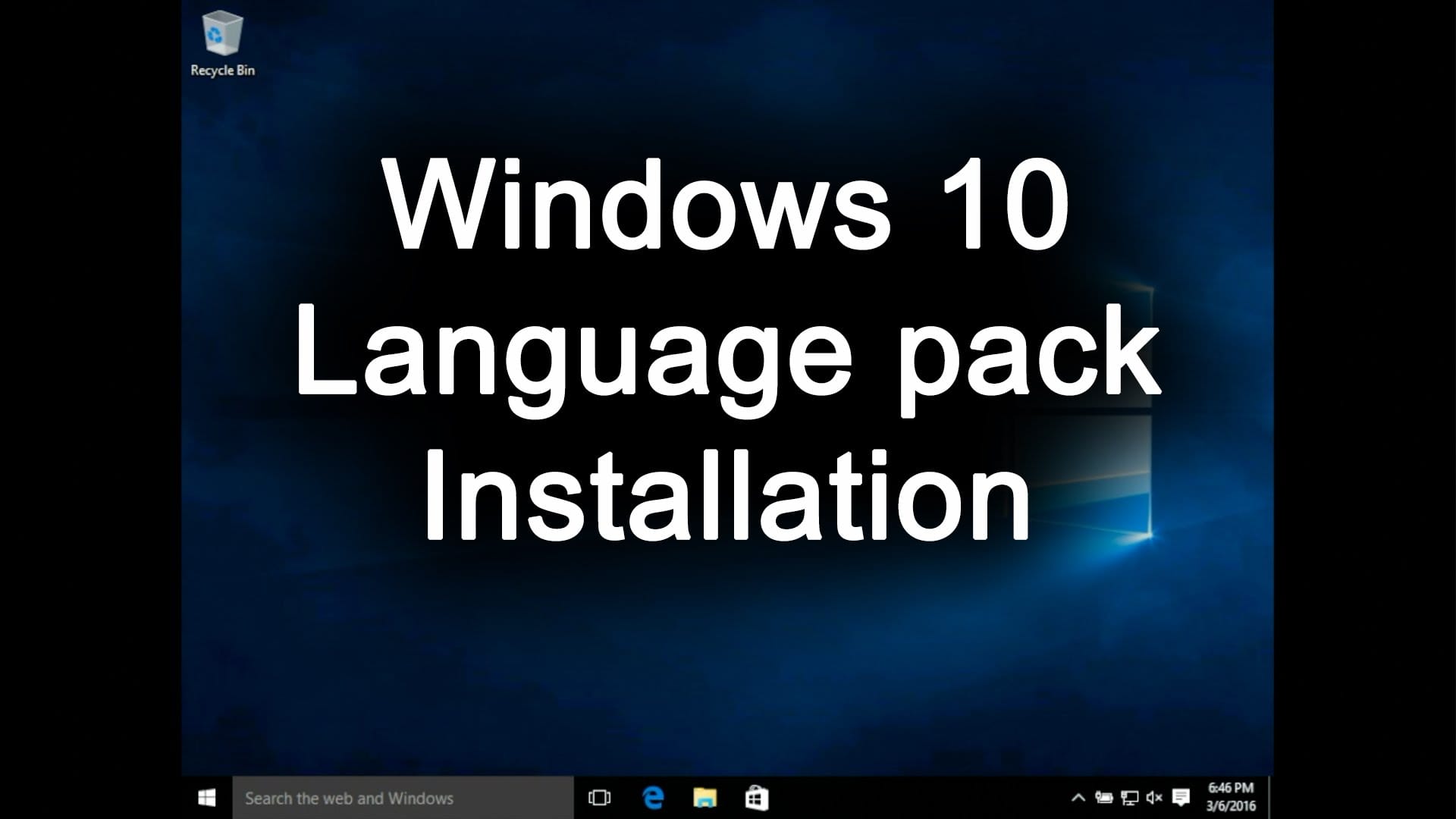 Windows 10 Build 15046 için MUI dil paketlerini indirin
