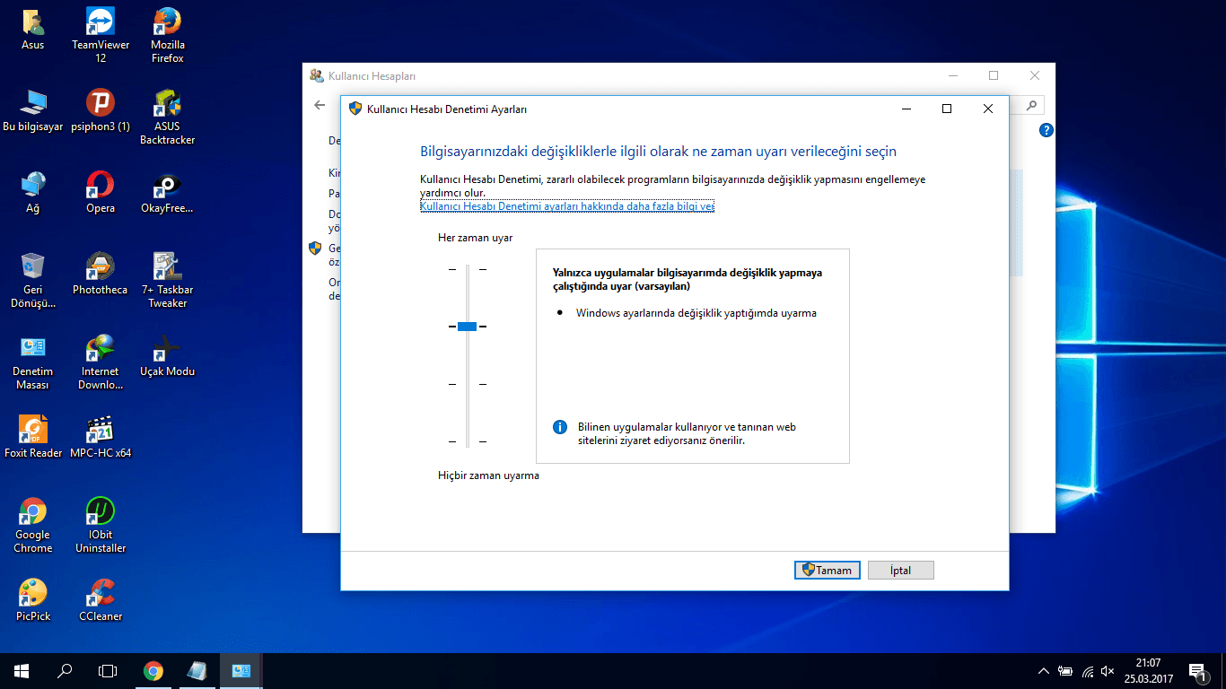Windows 10’da Windows Mağaza Uygulamalarını UAC Engelli ile Çalıştırma