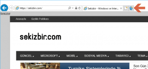 Internet Explorer’da Microsoft Edge’ yi açan düğmeyi gizleme