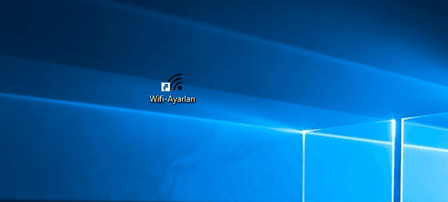 Windows 10’da Wi-Fi Ayarlar Kısayolu Oluşturma