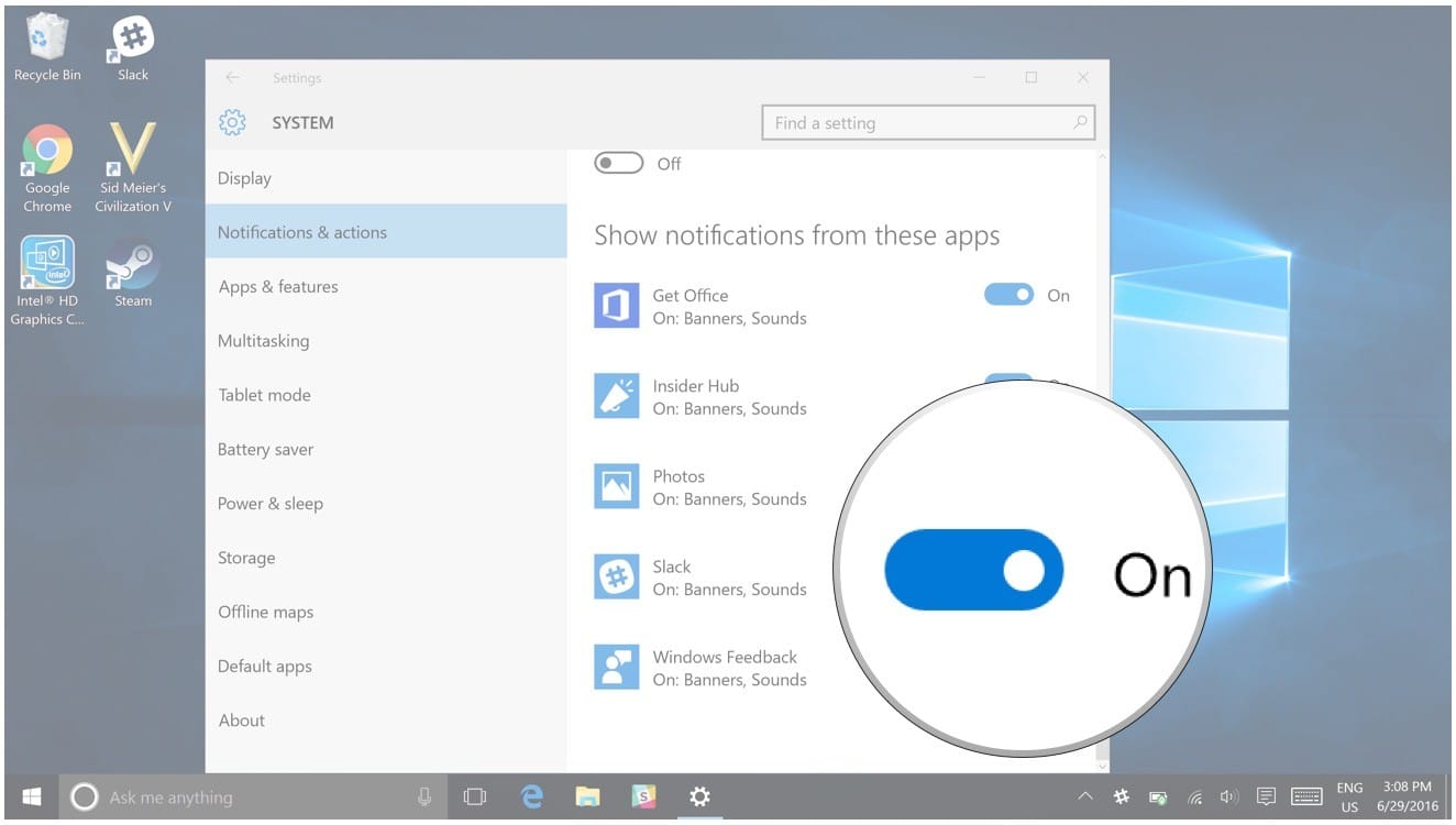 Windows 10 eylem merkezi’ndeki hızlı işlem düğmelerini özelleştirme
