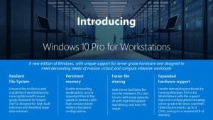 Windows 10 Pro for Workstations duyurdu