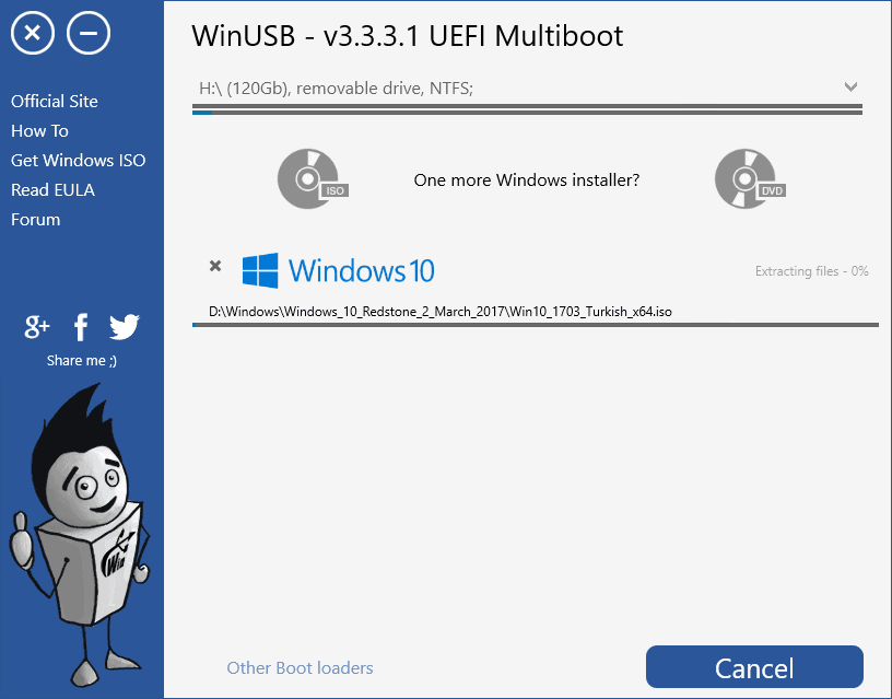 WinUSB – En kolay Windows çoklu önyükleme USB yaratıcısı