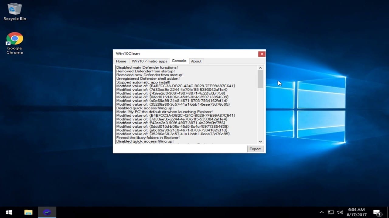 Win10Clean ile Windows 10’a Hızlı Tweaks Uygula