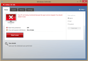 Windows Defender’da Windows 7’de Hata 577 nasıl düzeltilir?