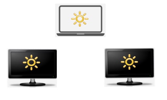 Windows 10′ da Ayrı olarak birden çok monitörün parlaklığını nasıl değiştiririm?