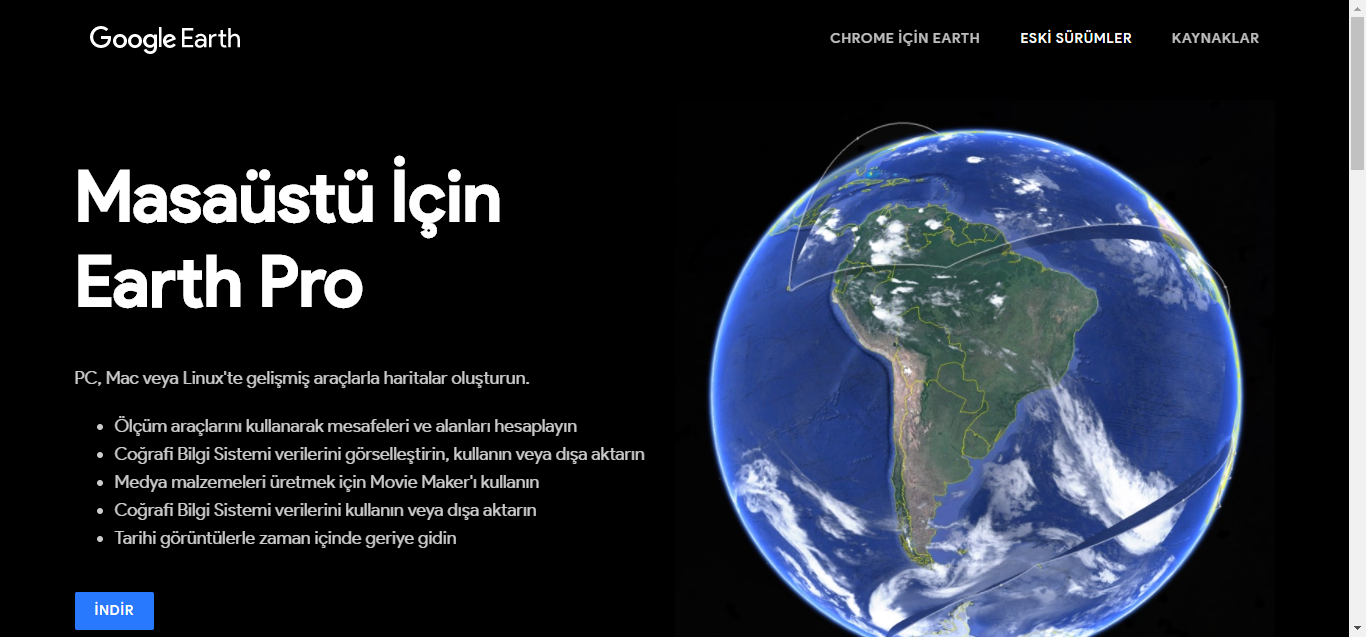 Yeni gelişmelerle Google Earth Pro’yu ücretsiz indirin