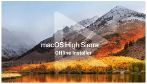 Apple Store olmadan macOS High Sierra 10.13.1 DMG’yi indirin