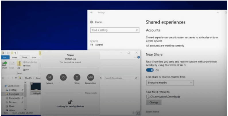 Windows 10’da Cihazlar arasında paylaş özelliği nasıl etkinleştirilir