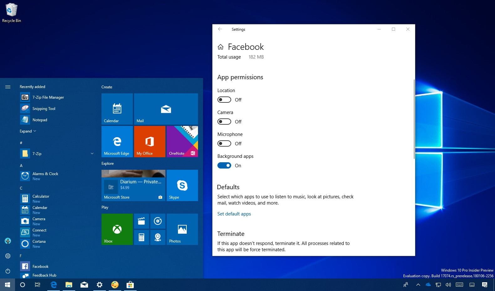 Windows 10’da uygulama izinlerini değiştirme