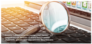 Windows 10 arama dizini nasıl düzeltilir