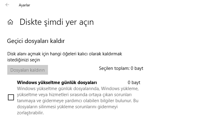 Sabit Sürücünüzü Temizlemek için Windows 10’un Yeni “Diskte şimdi yer açın” Aracını kullanın
