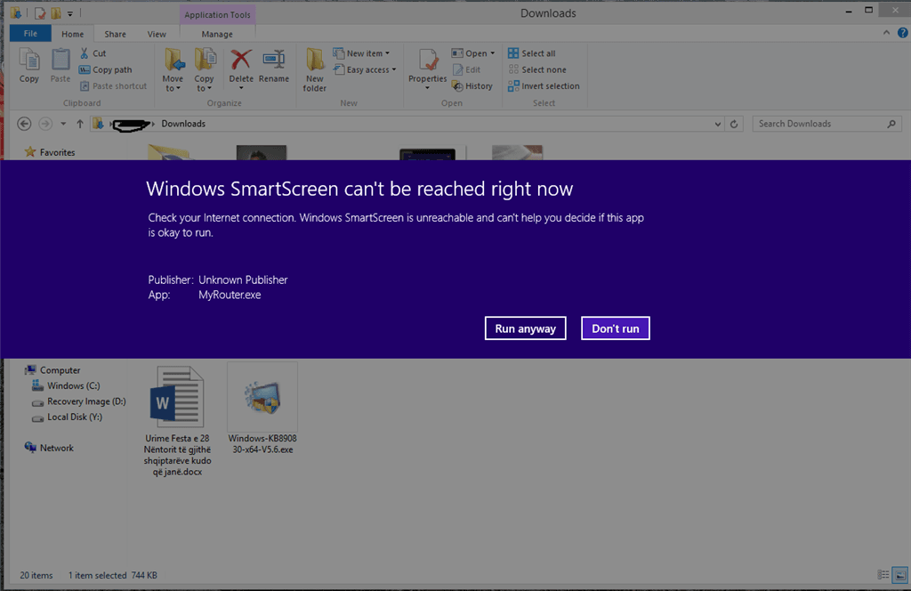 Windows 10’da Windows SmartScreen ayarlarını değiştirin