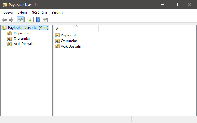 Windows 10’da Paylaşılan klasörler kısayolu oluşturma