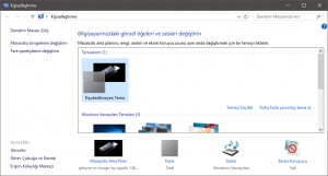 Windows 10’da tema ayarları kısayolu oluşturma