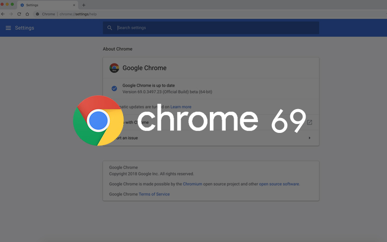 Tüm İşletim Sistemleri için Google Chrome 69 çevrimdışı yükleyici