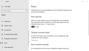 Windows 10’da Pano özelliği nasıl çalışır