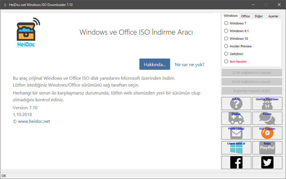 Microsoft Windows ISO Download Tool 7.10