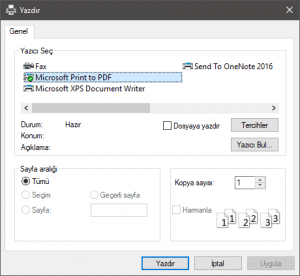 Windows 10′ da Microsoft Print to PDF’ i kullanmanın 5 yolu