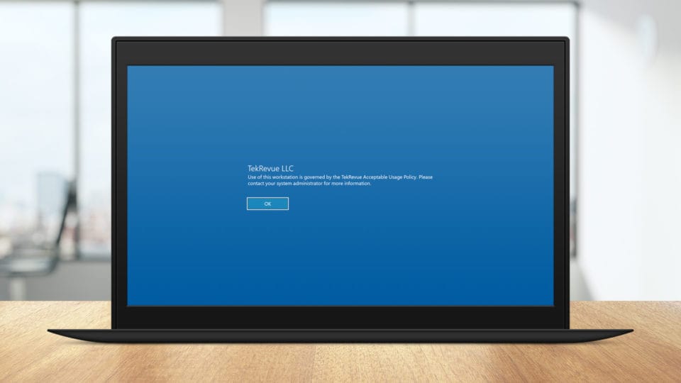 Windows 10’a Özel oturum açma iletisi nasıl eklenir