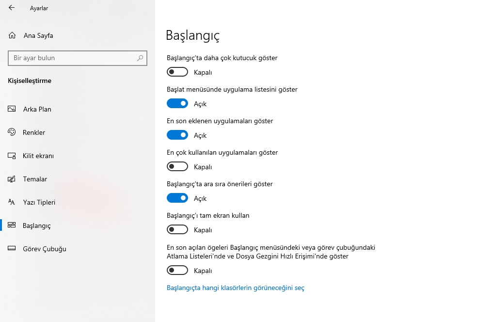 Windows 10 dosya gezgini'ndeki son kullanılan dosyalar