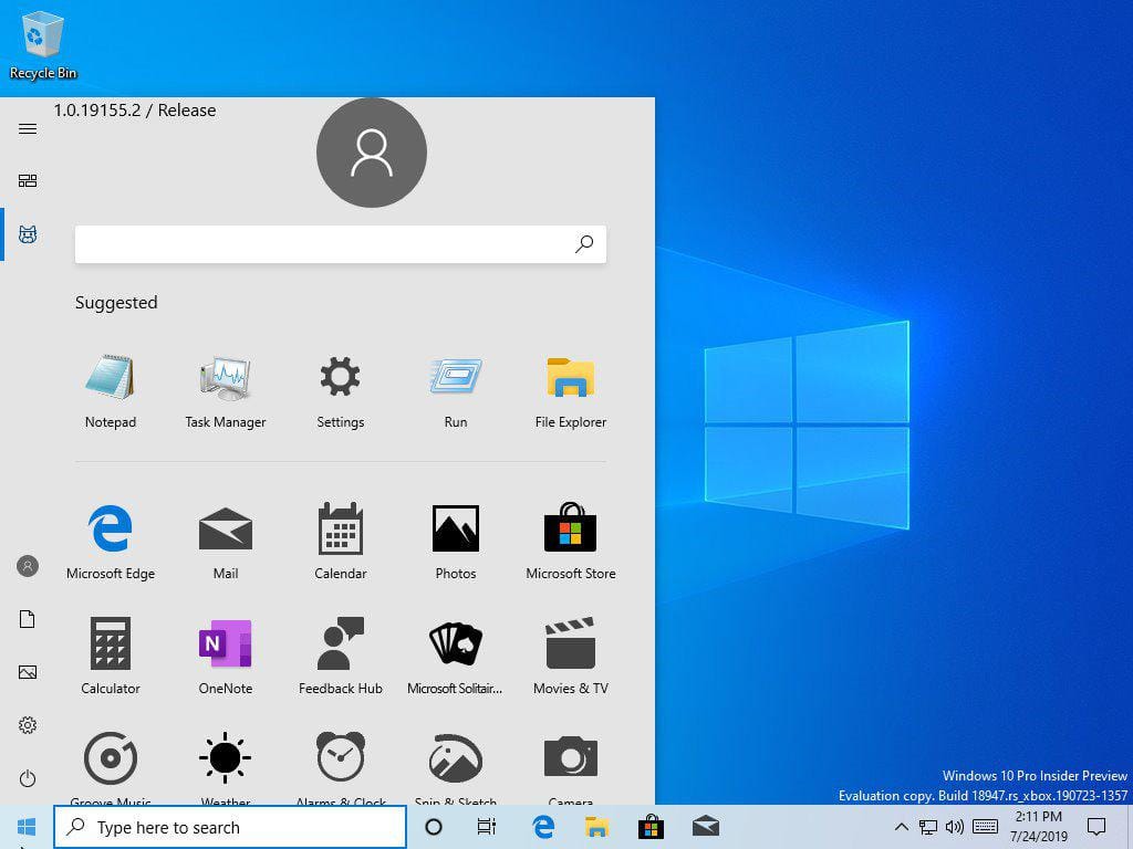Windows 10′ da yeni bir Başlat Menüsü