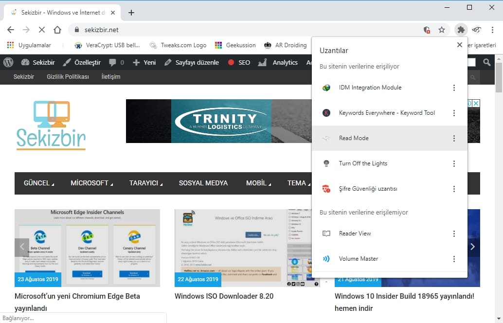 Google Chrome’un yeni uzantılar menüsünü etkinleştirme
