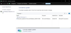 Windows 10 sürüm 1903 yeni bir Servicing Stack güncellemesi alıyor