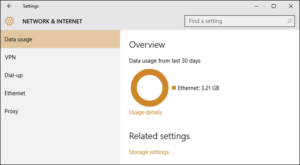 Windows 10’da ağ veri kullanımını nasıl öğrenebilirim