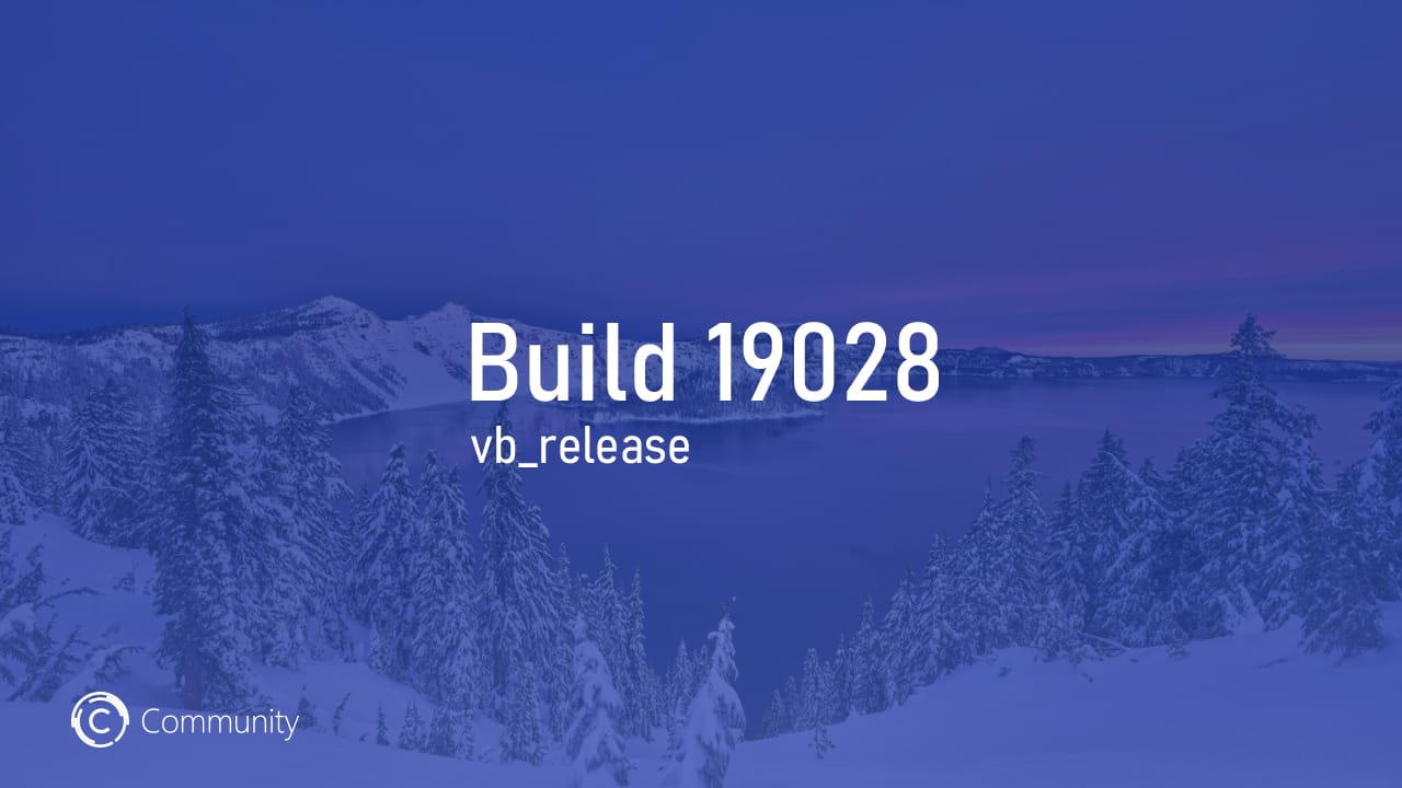 Windows 10 Build 19028 (20H1) yayınlandı