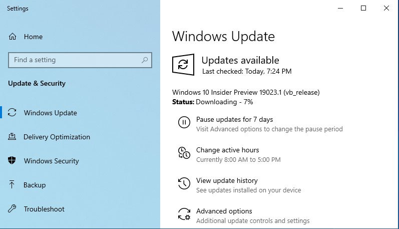 Windows 10 build 19023 (20H1) değişikliklerle birlikte yayınlandı