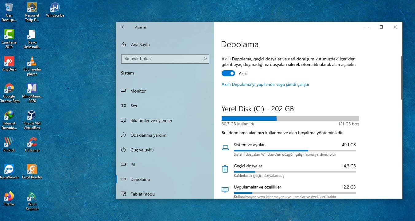 Windows 10’da geçici dosyalar nasıl kaldırılır