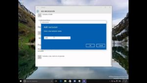 Windows Defender ile bir dosya ve klasörü dışlama
