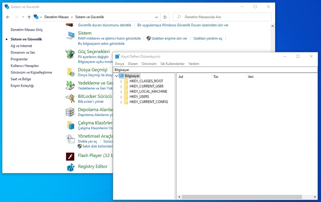 Windows 10’da Denetim Masası’na Kayıt Defteri Düzenleyicisi Ekleme