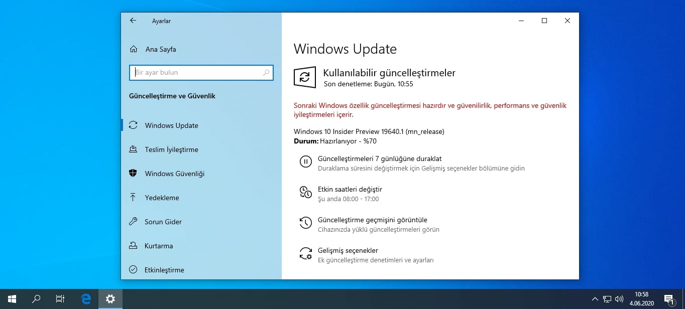 Windows 10 build 19640
