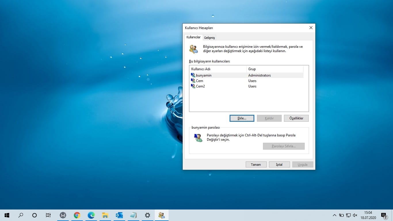 Windows 10’da Yerel Kullanıcı Hesabı Nasıl Oluşturulur?