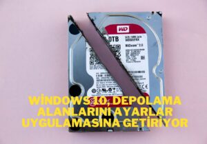 Windows 10, Depolama alanlarını ayarlar uygulamasına getiriyor