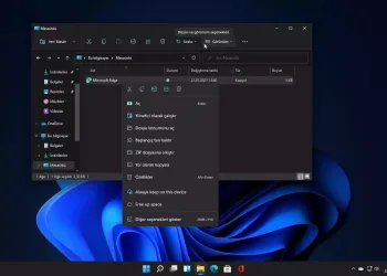 Windows 11: bağlam menüsü