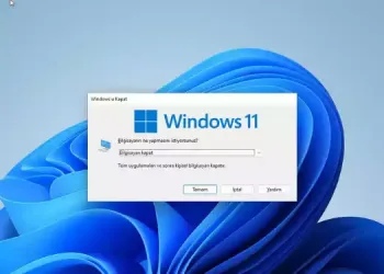 Windows 11 nasıl kapatılır veya yeniden başlatılır