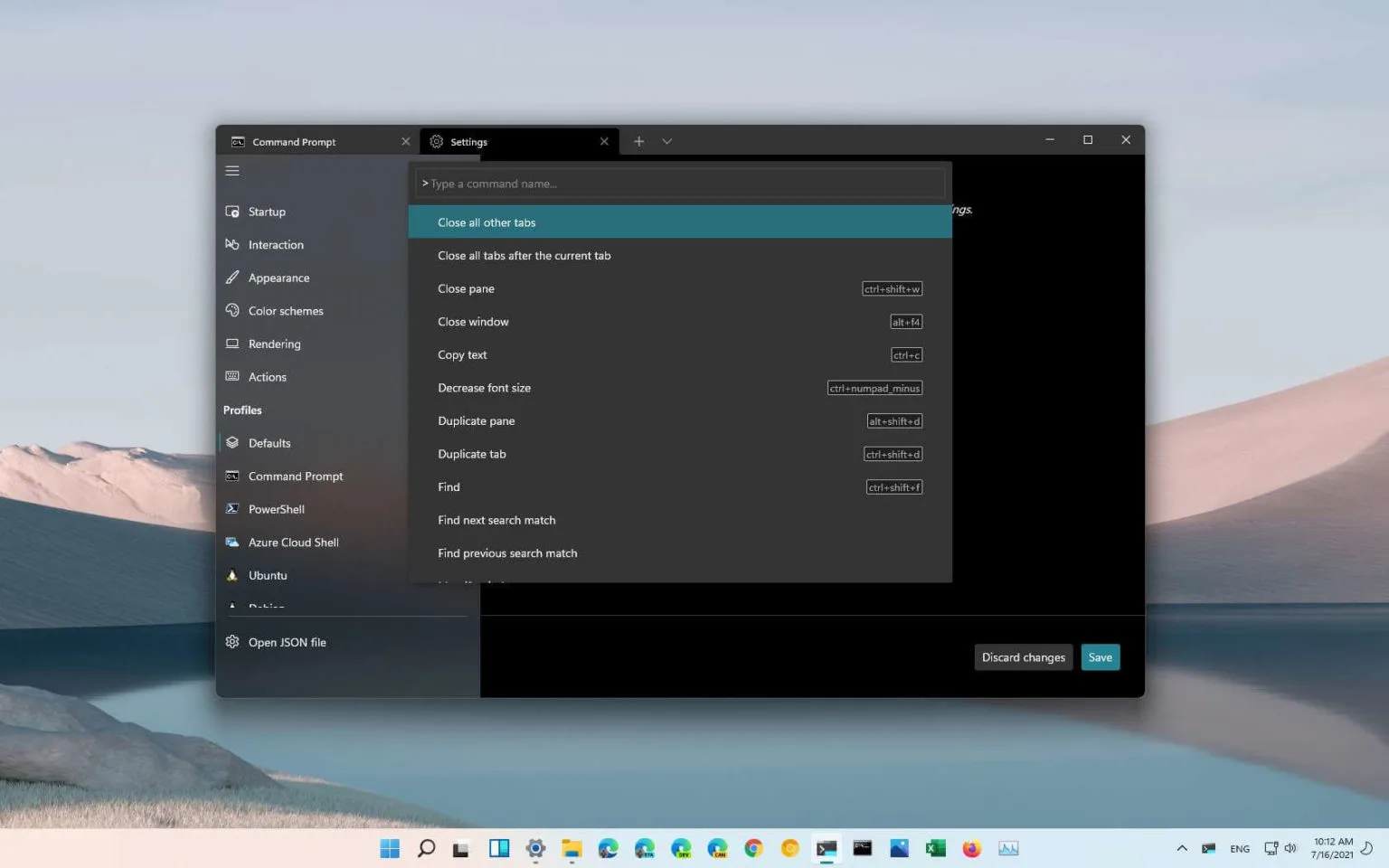 Windows Terminal 1.10 sürümüyle yeni özelliklere kavuşuyor