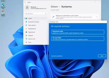 Windows 11′ de dosyalarınızı kaybetmden PC nasıl sıfırlanır