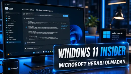 Windows Insider programı masaüstü görünümü