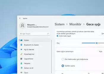 Windows 11’de Gece ışığı nasıl etkinleştirilir