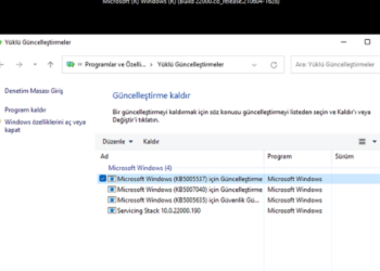 Windows 11’de bir güncelleme nasıl kaldırılır